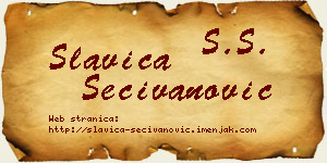 Slavica Sečivanović vizit kartica